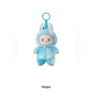 Blue Plush Bunny Keychain Toy